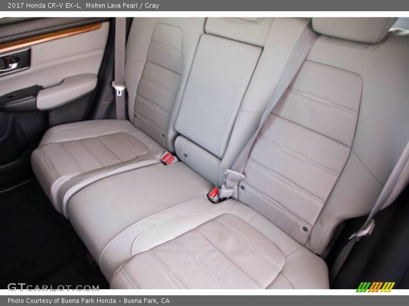 Molten Lava Pearl / Gray 2017 Honda CR-V EX-L