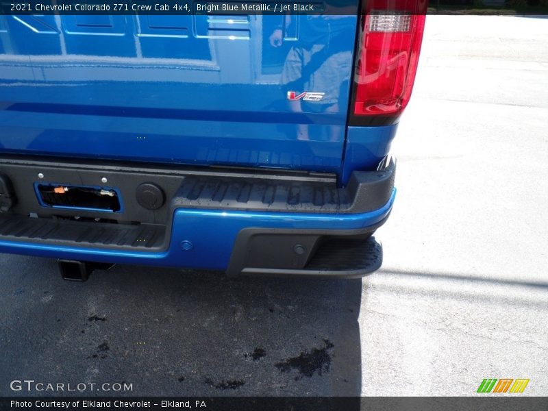 Bright Blue Metallic / Jet Black 2021 Chevrolet Colorado Z71 Crew Cab 4x4