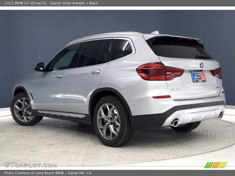 Glacier Silver Metallic / Black 2021 BMW X3 sDrive30i