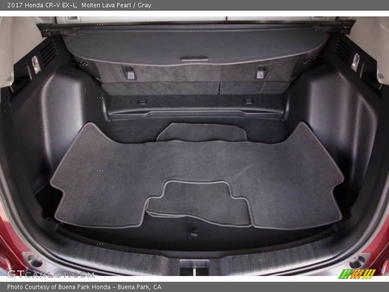 Molten Lava Pearl / Gray 2017 Honda CR-V EX-L