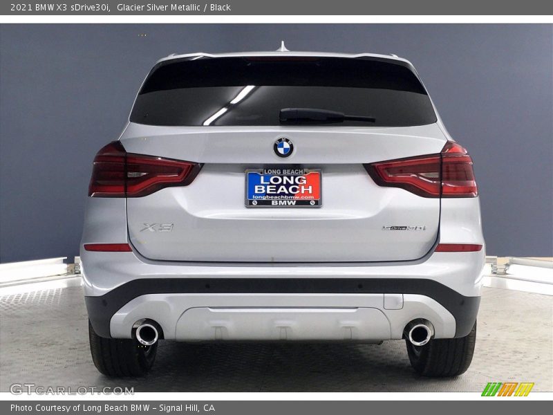 Glacier Silver Metallic / Black 2021 BMW X3 sDrive30i