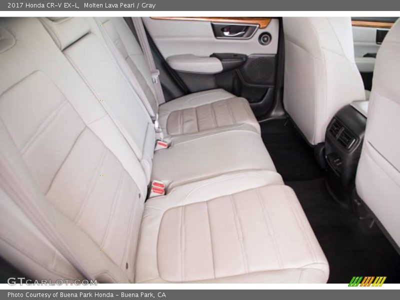 Molten Lava Pearl / Gray 2017 Honda CR-V EX-L