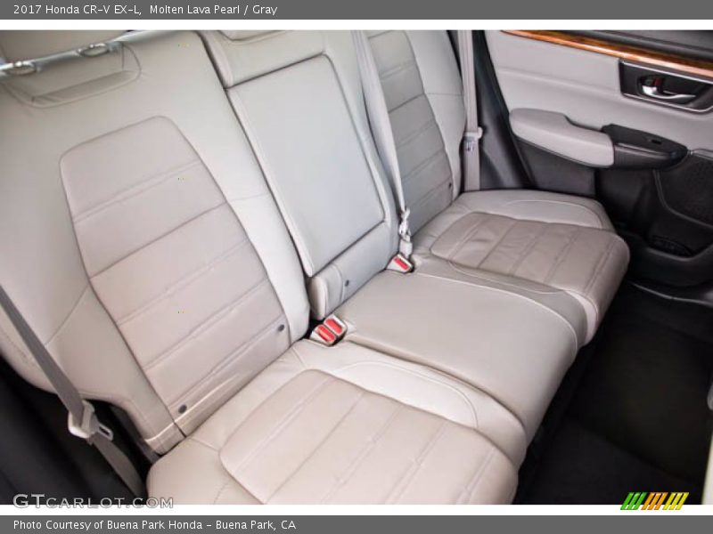 Molten Lava Pearl / Gray 2017 Honda CR-V EX-L