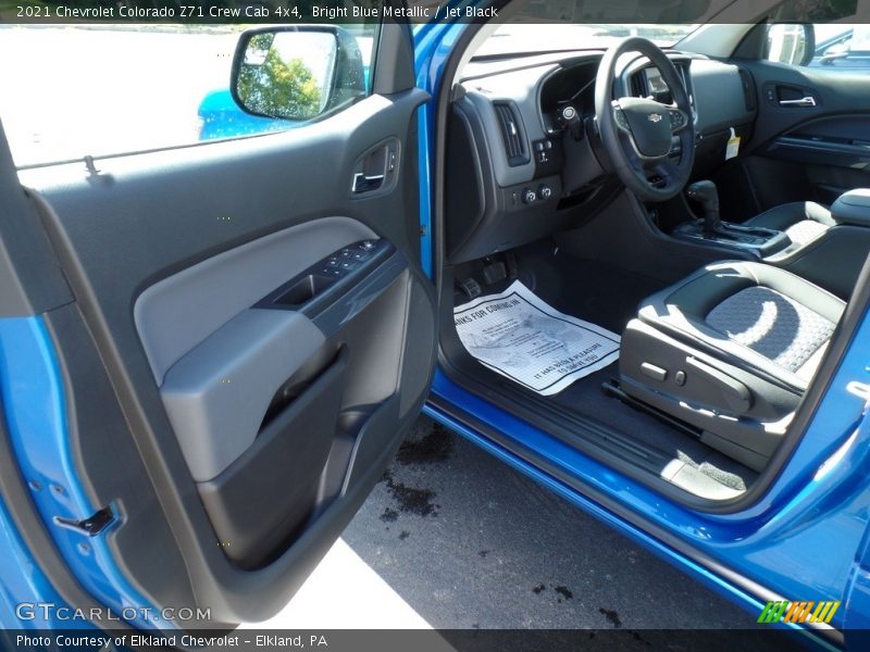 Bright Blue Metallic / Jet Black 2021 Chevrolet Colorado Z71 Crew Cab 4x4