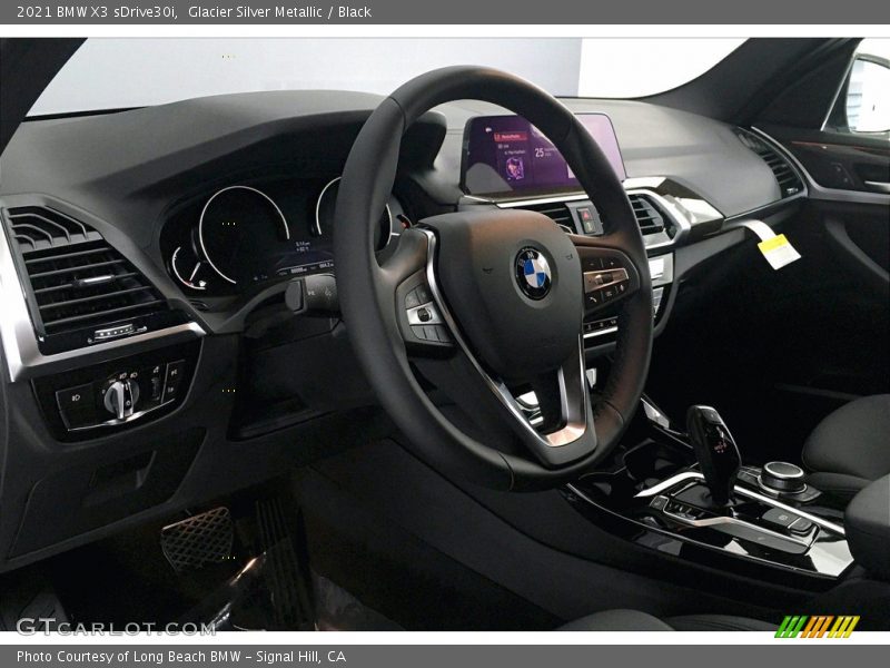 Glacier Silver Metallic / Black 2021 BMW X3 sDrive30i
