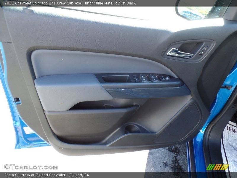 Bright Blue Metallic / Jet Black 2021 Chevrolet Colorado Z71 Crew Cab 4x4