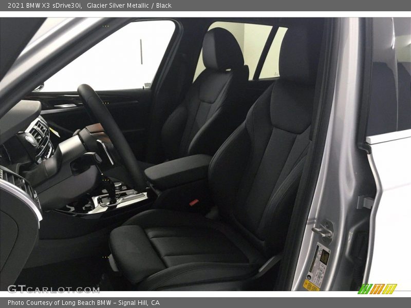 Glacier Silver Metallic / Black 2021 BMW X3 sDrive30i