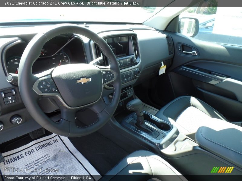Bright Blue Metallic / Jet Black 2021 Chevrolet Colorado Z71 Crew Cab 4x4