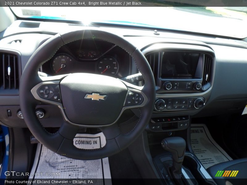 Bright Blue Metallic / Jet Black 2021 Chevrolet Colorado Z71 Crew Cab 4x4