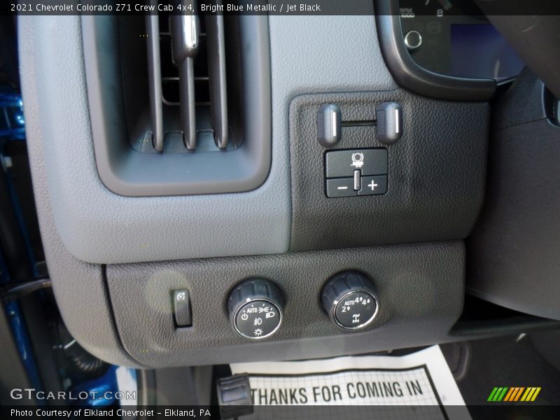 Controls of 2021 Colorado Z71 Crew Cab 4x4
