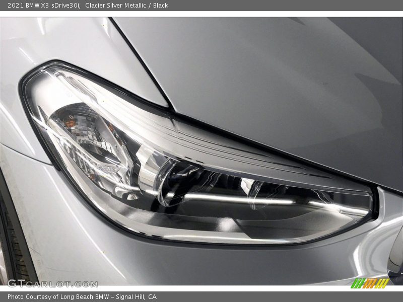 Glacier Silver Metallic / Black 2021 BMW X3 sDrive30i