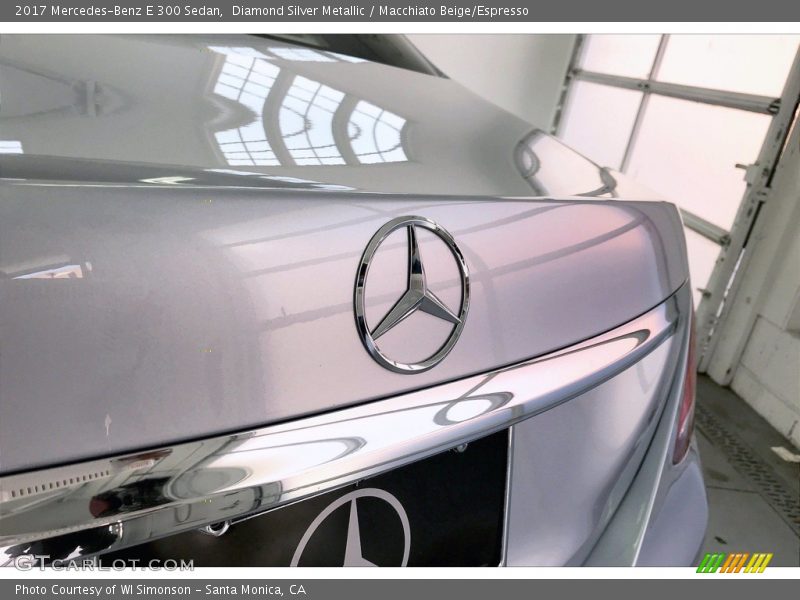 Diamond Silver Metallic / Macchiato Beige/Espresso 2017 Mercedes-Benz E 300 Sedan