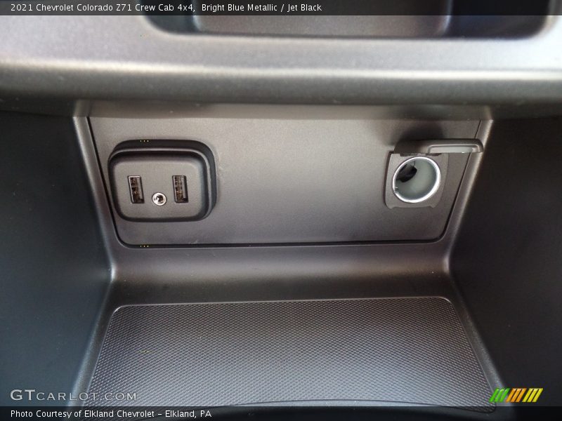 Bright Blue Metallic / Jet Black 2021 Chevrolet Colorado Z71 Crew Cab 4x4