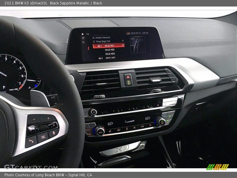Black Sapphire Metallic / Black 2021 BMW X3 sDrive30i