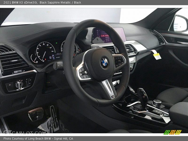 Black Sapphire Metallic / Black 2021 BMW X3 sDrive30i