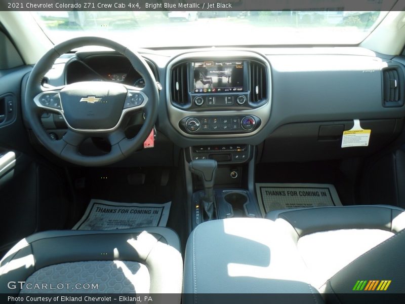 Bright Blue Metallic / Jet Black 2021 Chevrolet Colorado Z71 Crew Cab 4x4