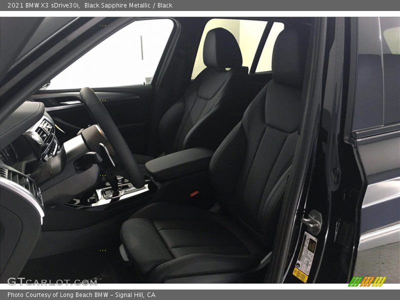 Black Sapphire Metallic / Black 2021 BMW X3 sDrive30i