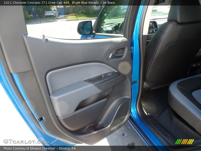 Bright Blue Metallic / Jet Black 2021 Chevrolet Colorado Z71 Crew Cab 4x4