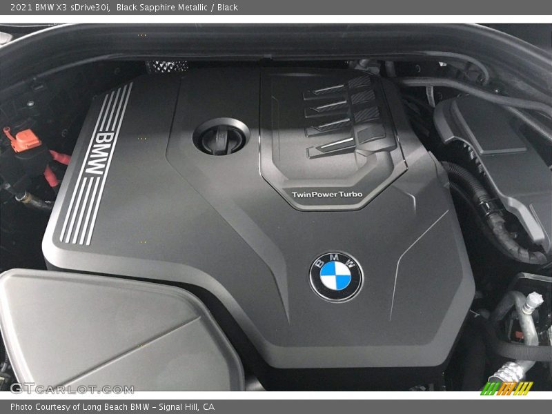Black Sapphire Metallic / Black 2021 BMW X3 sDrive30i
