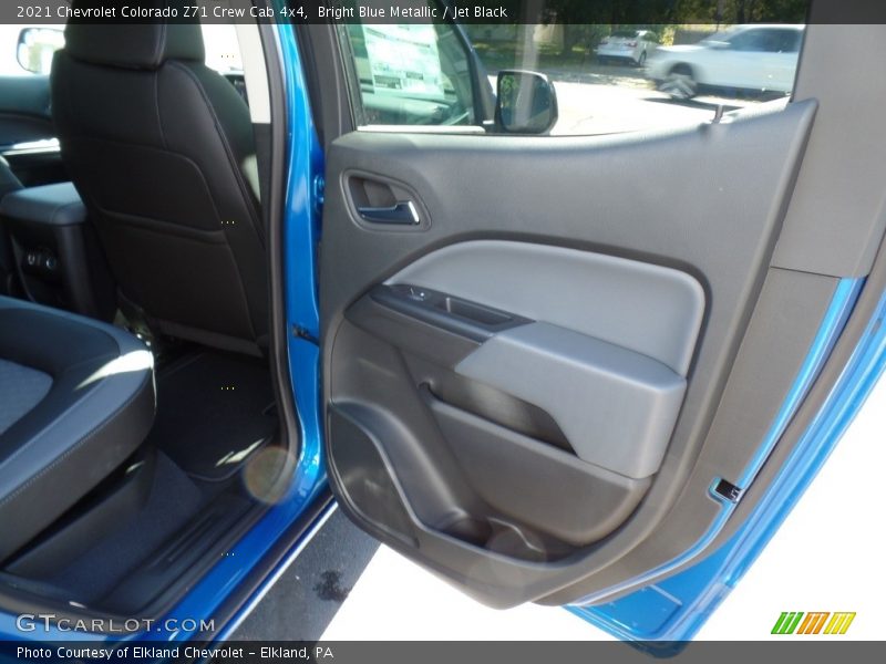 Bright Blue Metallic / Jet Black 2021 Chevrolet Colorado Z71 Crew Cab 4x4