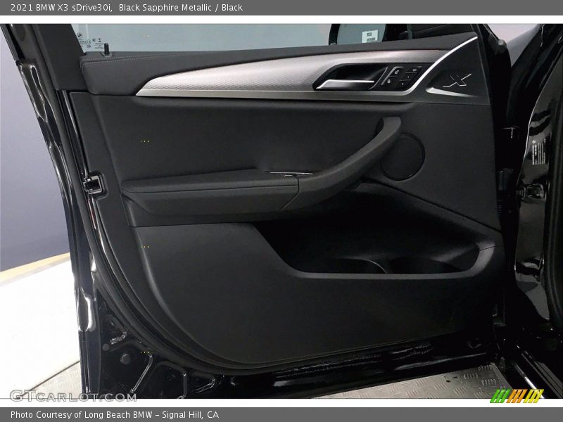 Black Sapphire Metallic / Black 2021 BMW X3 sDrive30i