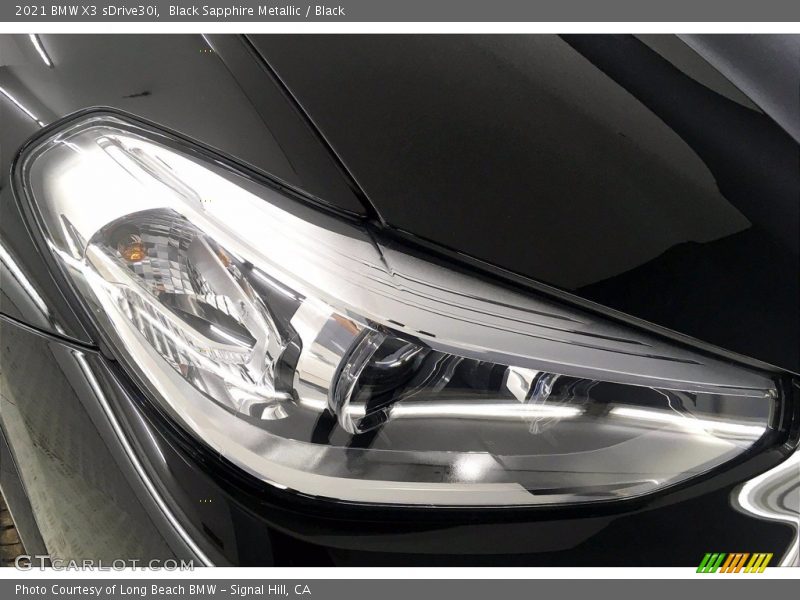 Black Sapphire Metallic / Black 2021 BMW X3 sDrive30i