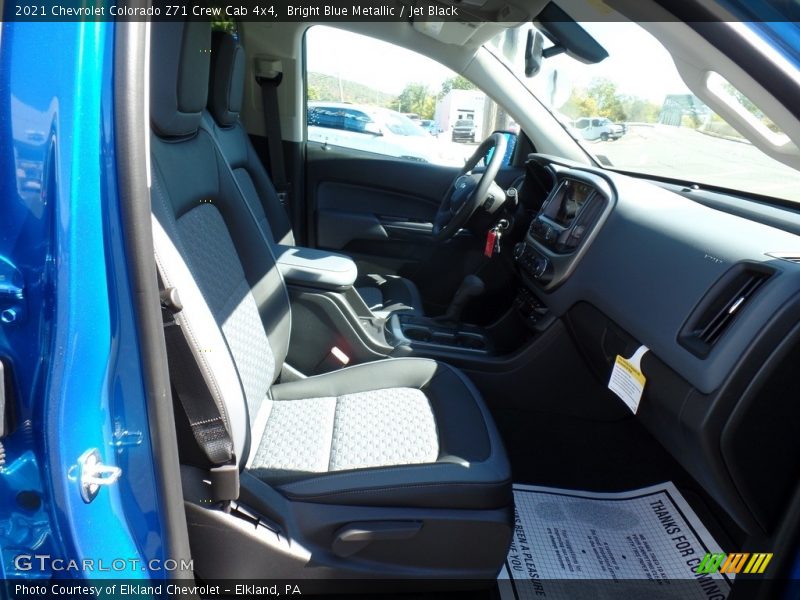 Bright Blue Metallic / Jet Black 2021 Chevrolet Colorado Z71 Crew Cab 4x4