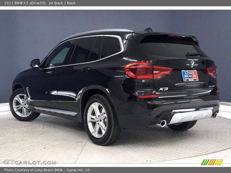 Jet Black / Black 2021 BMW X3 sDrive30i