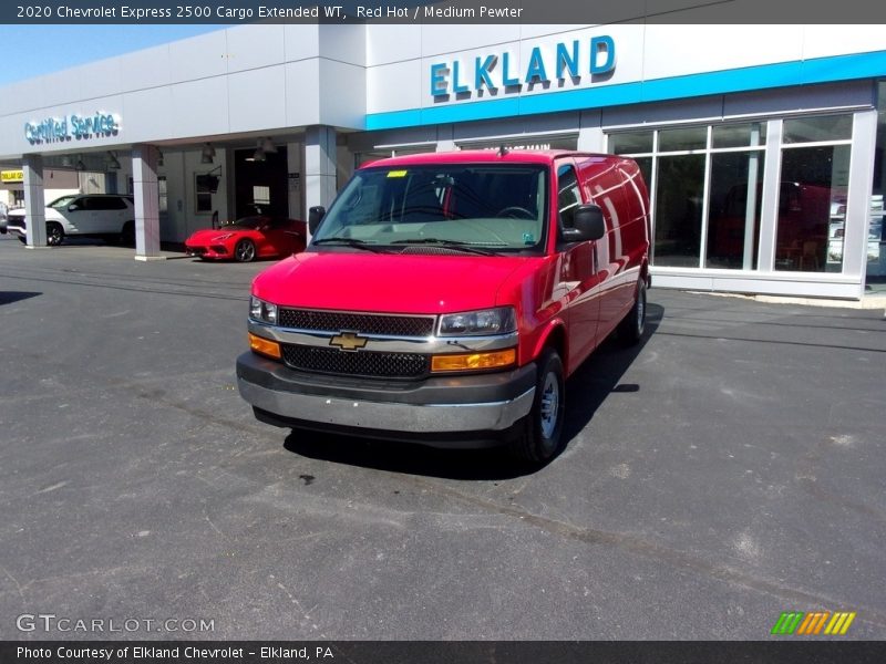 Red Hot / Medium Pewter 2020 Chevrolet Express 2500 Cargo Extended WT