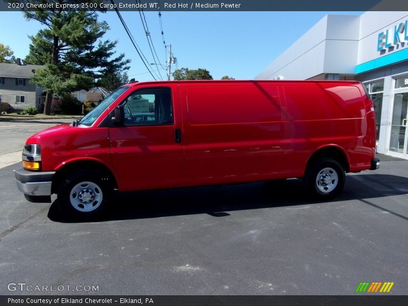 Red Hot / Medium Pewter 2020 Chevrolet Express 2500 Cargo Extended WT