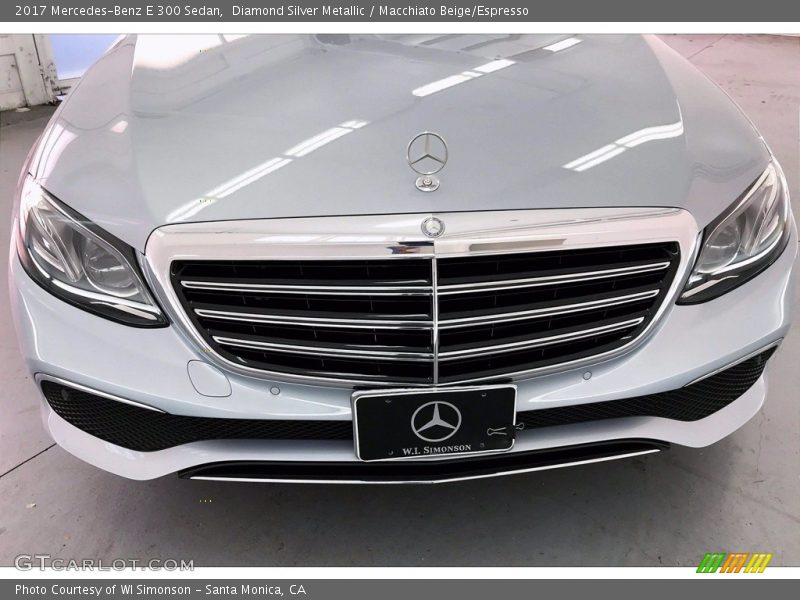 Diamond Silver Metallic / Macchiato Beige/Espresso 2017 Mercedes-Benz E 300 Sedan