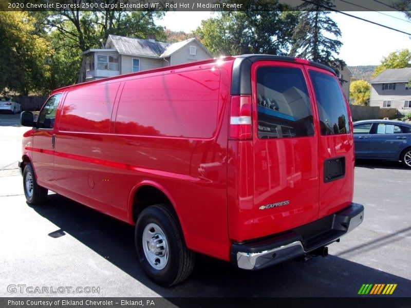 Red Hot / Medium Pewter 2020 Chevrolet Express 2500 Cargo Extended WT