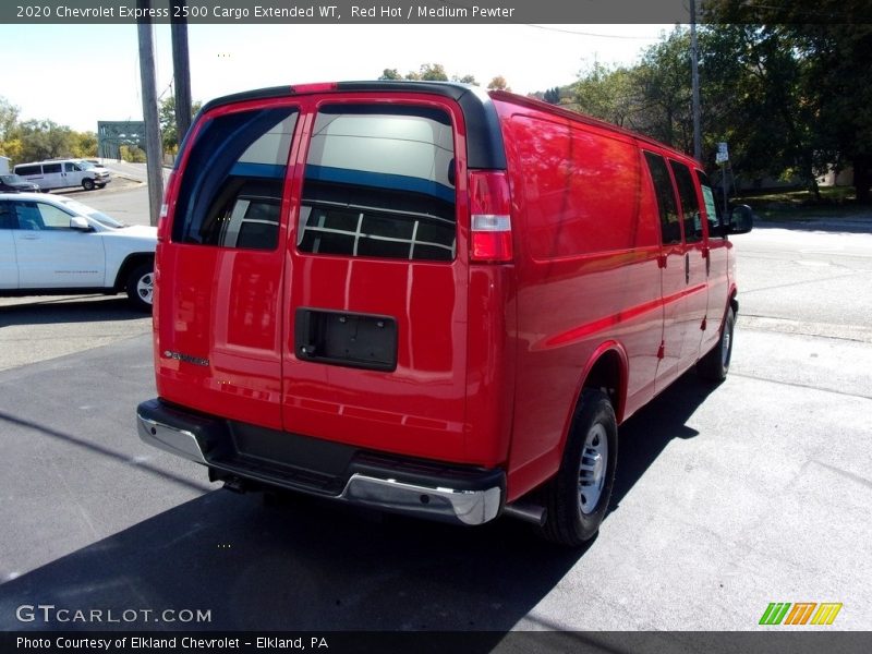 Red Hot / Medium Pewter 2020 Chevrolet Express 2500 Cargo Extended WT