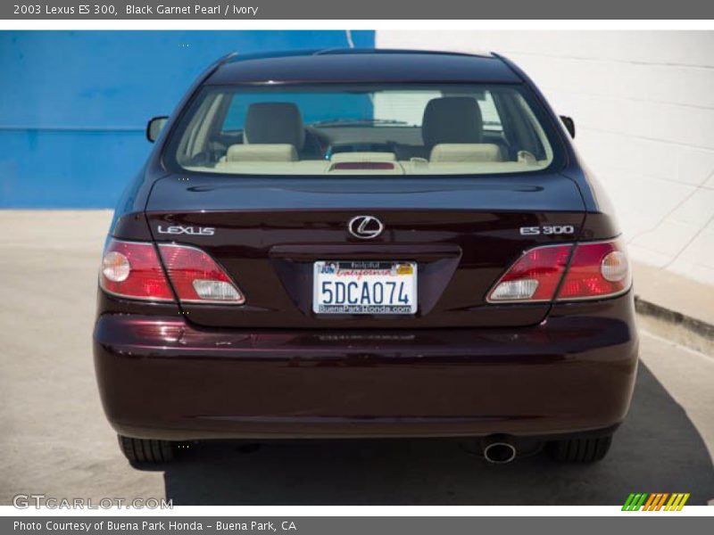 Black Garnet Pearl / Ivory 2003 Lexus ES 300