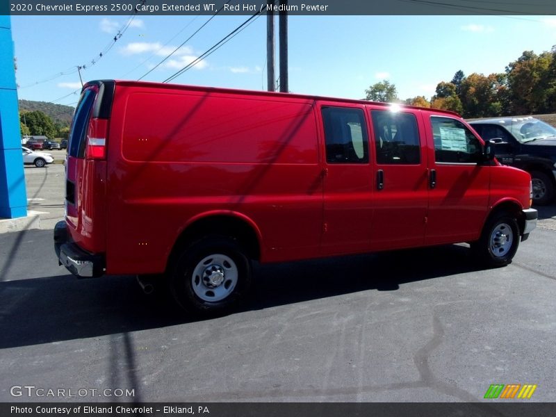 Red Hot / Medium Pewter 2020 Chevrolet Express 2500 Cargo Extended WT
