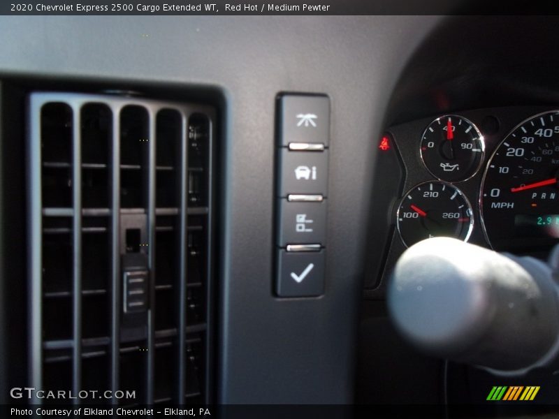 Red Hot / Medium Pewter 2020 Chevrolet Express 2500 Cargo Extended WT