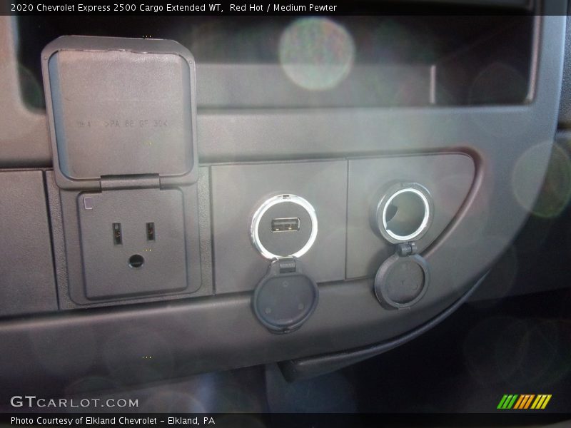 Red Hot / Medium Pewter 2020 Chevrolet Express 2500 Cargo Extended WT