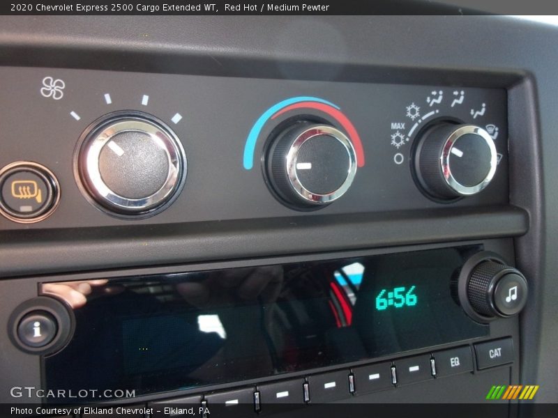Red Hot / Medium Pewter 2020 Chevrolet Express 2500 Cargo Extended WT