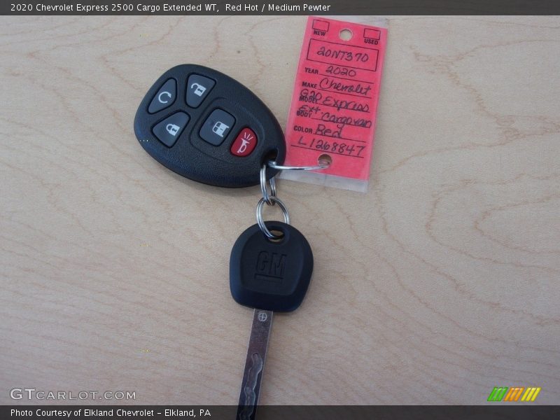 Red Hot / Medium Pewter 2020 Chevrolet Express 2500 Cargo Extended WT