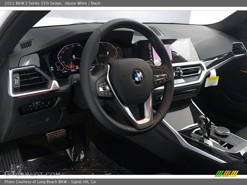 Alpine White / Black 2021 BMW 3 Series 330i Sedan