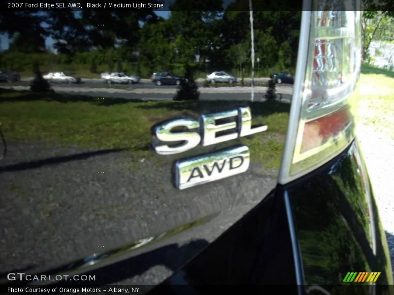 Black / Medium Light Stone 2007 Ford Edge SEL AWD