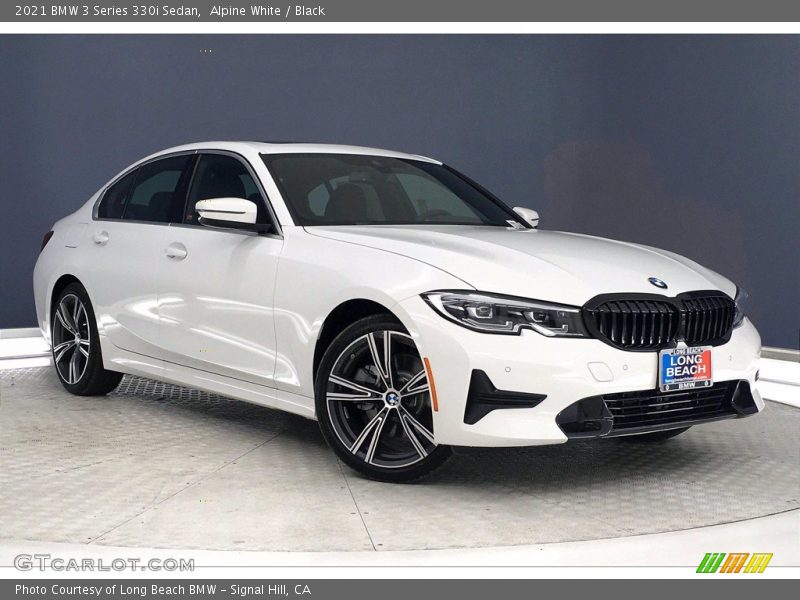 Alpine White / Black 2021 BMW 3 Series 330i Sedan