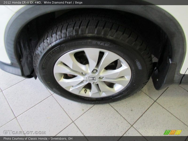 White Diamond Pearl / Beige 2012 Honda CR-V EX 4WD