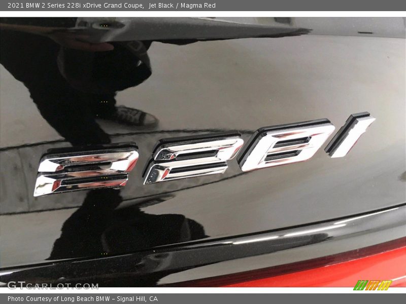 Jet Black / Magma Red 2021 BMW 2 Series 228i xDrive Grand Coupe