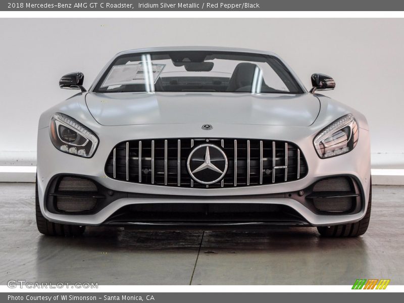 Iridium Silver Metallic / Red Pepper/Black 2018 Mercedes-Benz AMG GT C Roadster