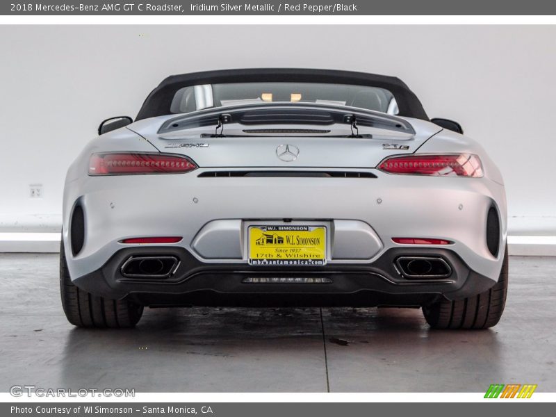 Iridium Silver Metallic / Red Pepper/Black 2018 Mercedes-Benz AMG GT C Roadster