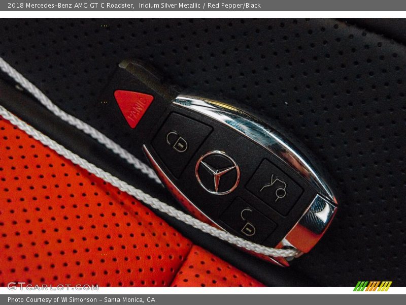Iridium Silver Metallic / Red Pepper/Black 2018 Mercedes-Benz AMG GT C Roadster