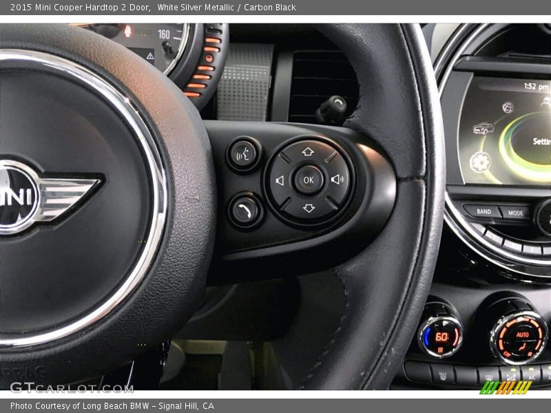 White Silver Metallic / Carbon Black 2015 Mini Cooper Hardtop 2 Door