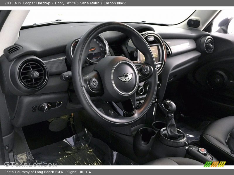 White Silver Metallic / Carbon Black 2015 Mini Cooper Hardtop 2 Door