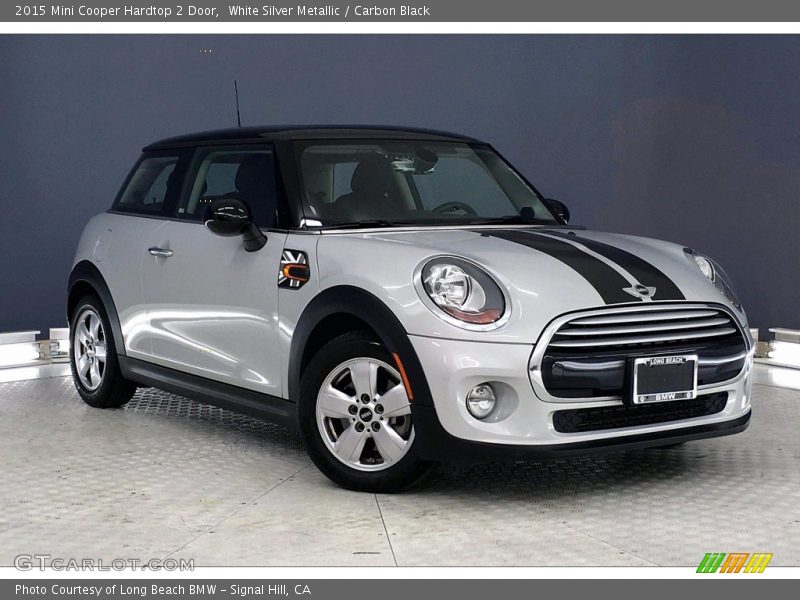 White Silver Metallic / Carbon Black 2015 Mini Cooper Hardtop 2 Door